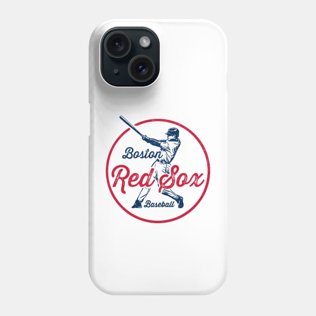 Vintage Red Sox Phone Case by Throwzack