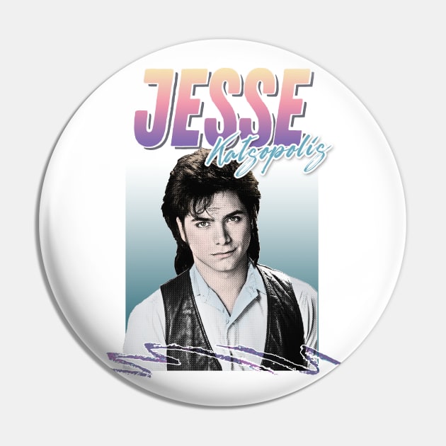 Jesse Katsopolis Full House 90s Styled Aesthetic Design Pin by DankFutura