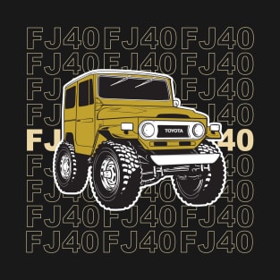 Harvest Gold FJ40 Stacked T-Shirt