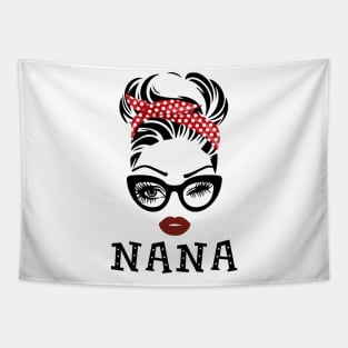 Nana Glasses Face Gift Grandma Mother's day Tapestry