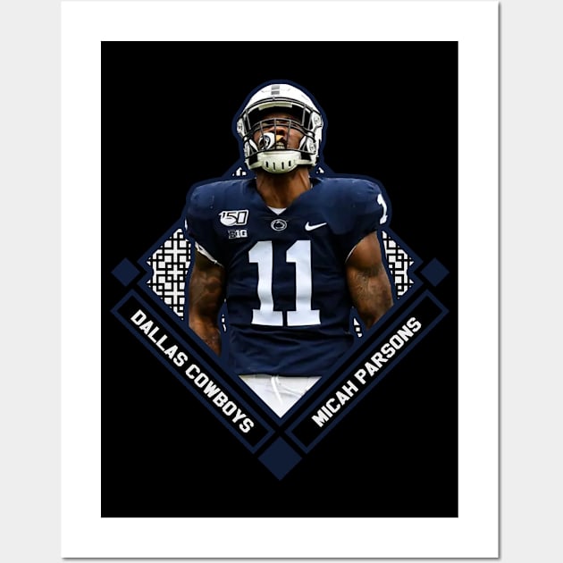 Micah Parsons Dallas Cowboys Football Poster Man Cave Sports -   Israel