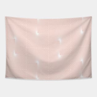 Blush Modern Geometry Tapestry