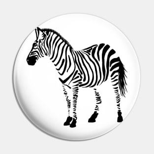 Hand drawn zebra Pin