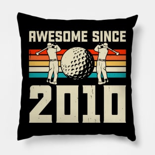 Awesome Since 2010 T Shirt For Women Men T-Shirt Pillow