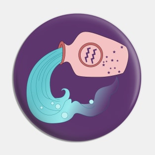 Aquarius (Baby Pink) Pin