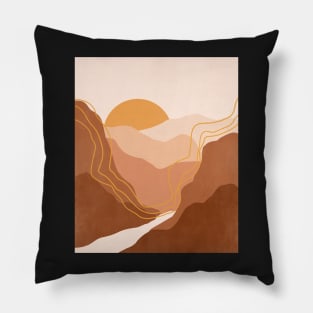 Abstract Sunset Painting 3.12 Pillow