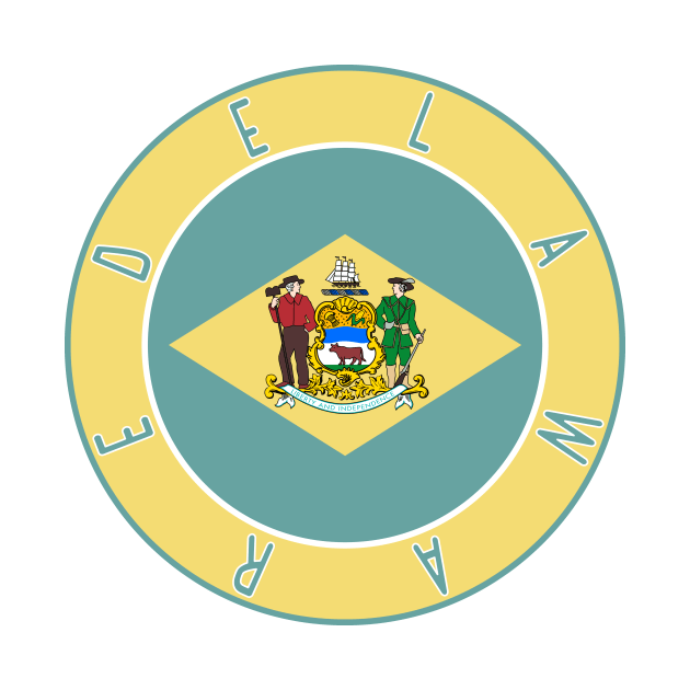 Delaware Flag Decal by zsonn