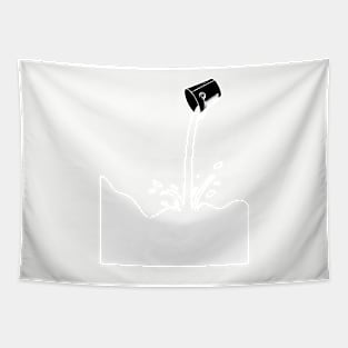 funny creative cool cute fun humor whitewasher design Tapestry