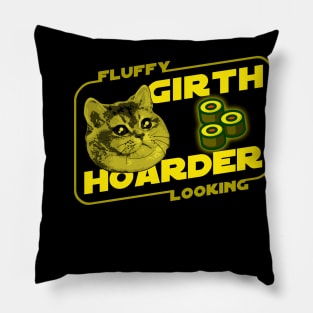 Fluffy Looking Girth Hoarder Heavy Breathing Cat Star Pillow