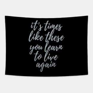 'Learn To Live Again' Cancer Awareness Shirt Tapestry