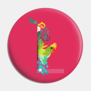 Tropical alphabet L Pin