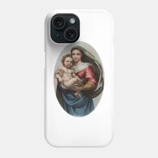 raphael's sistine madonna Phone Case