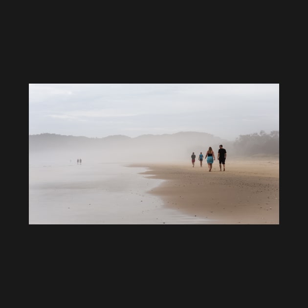 Figures in the Beach Fog by LukeDavidPhoto