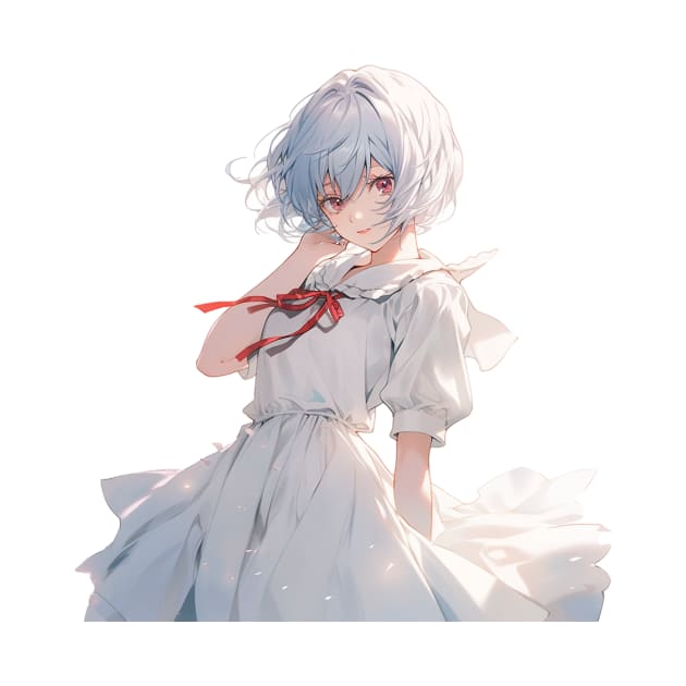 Rei Ayanami Neon Genesis Evangelion Original Artwork by Graphicvibestore