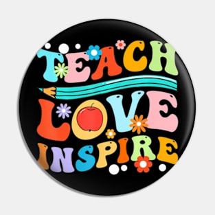 Groovy Teacher Inspirational Happy Back To School Pin