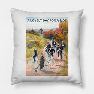 A Nice Day For A Ride Pillow