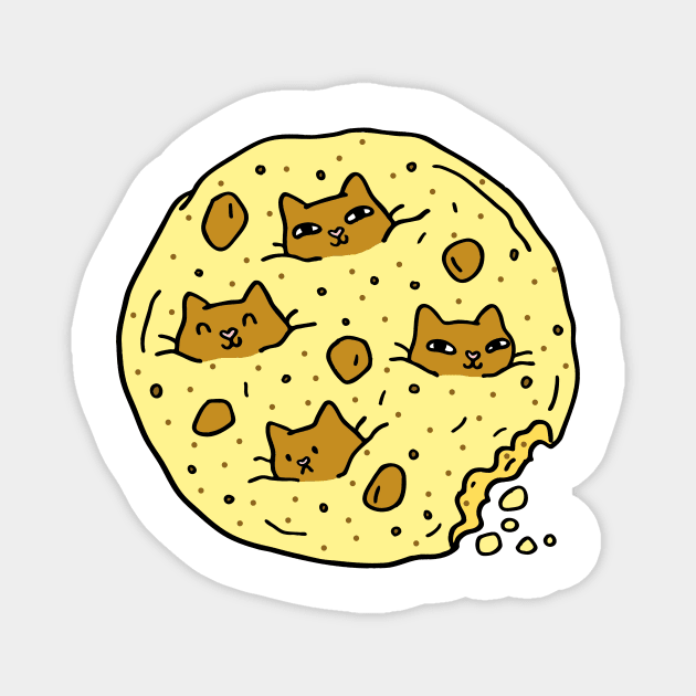 Cat Chip Cookie Magnet by natelledrawsstuff