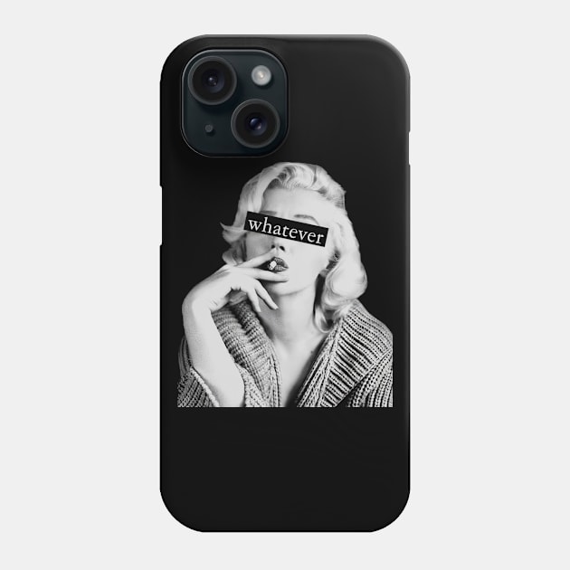 Marilyn Monroe Whatever Phone Case by yevomoine