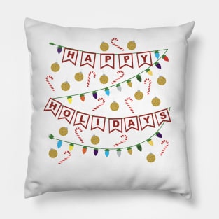 Happy Holidays Pillow