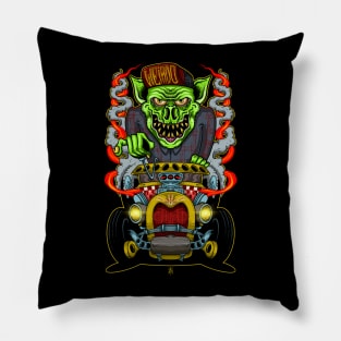 Hot rod monster Pillow