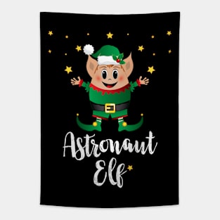 Astronaut Elf Xmas Elves Matching Family Group Christmas Tapestry