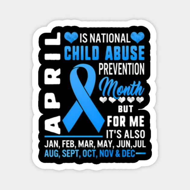 April Is National Child Abuse Month Magnet by Sink-Lux