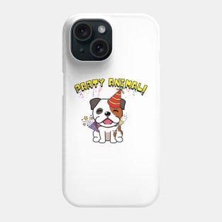 Party Animal Bulldog Phone Case