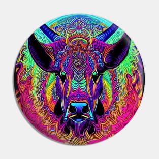 Psychedelic Pop art - OX Pin