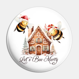 Funny Christmas Bee Quote Pin