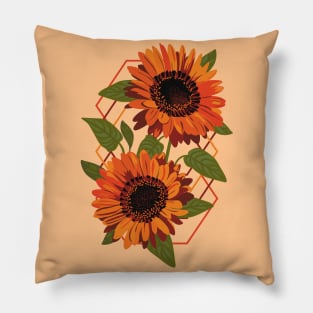 Venidium Orange Monarch of The Veldt Flower Pillow