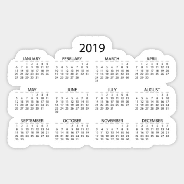 Calendar Sticker Chart