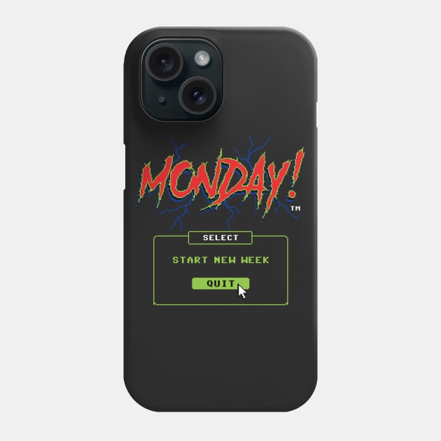 Monday (Game Over) Phone Case by Steven Rhodes