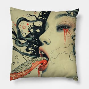 Lamia Japanese Mythology Mythos Pillow