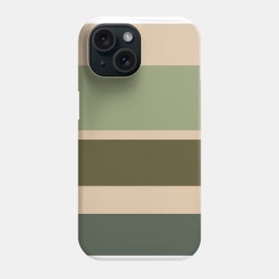 A singular integration of Camo Green, Beige, Grey/Green, Oxley and Gunmetal stripes. Phone Case