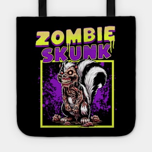 Zombie Skunk funny Tote