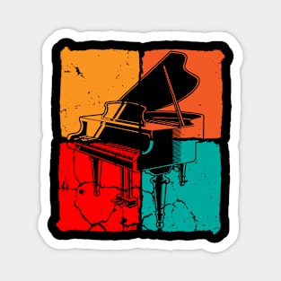 Vintage Piano Design Magnet