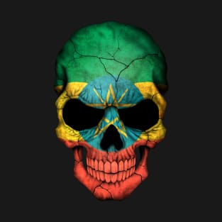 Ethiopian Flag Skull T-Shirt