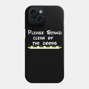 Please Stand Clear Of the Doors - Lime FRONT/BACK DESIGN Phone Case