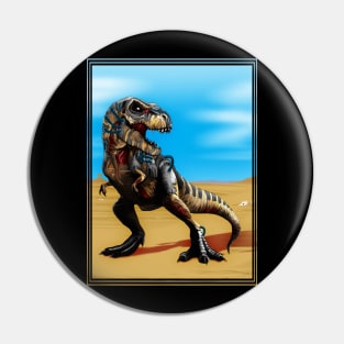 Cyborg Zombie T-Rex Pin