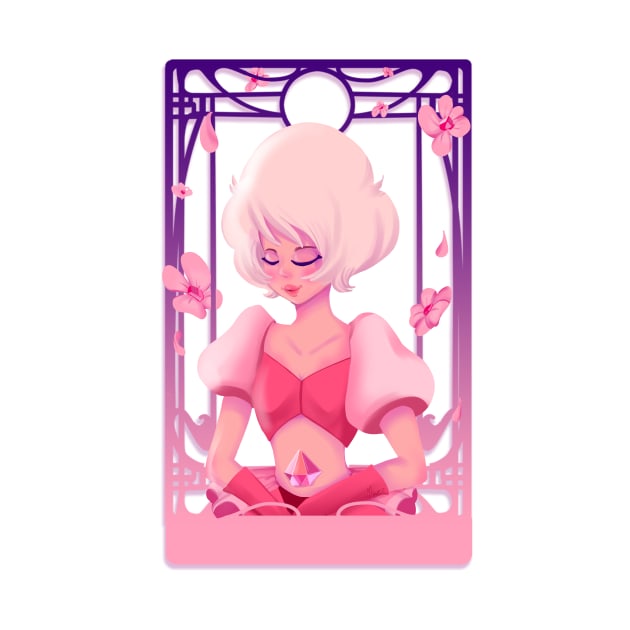 pink diamond steven universe art novue by koneko