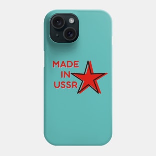 Red star made in ussr Phone Case