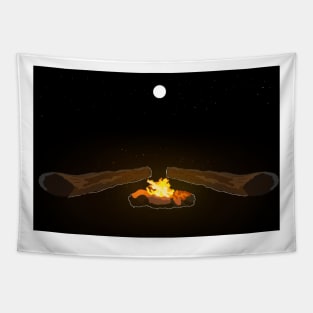 Abandoned fire Tapestry