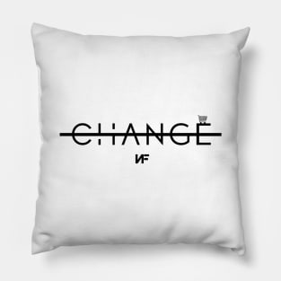 Change (Black Logo) Pillow