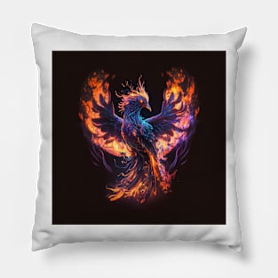 Neon Phoenix 1 Pillow