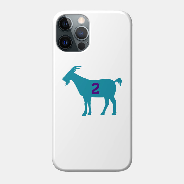 CHA GOAT - 2 - White - Charlotte Hornets - Phone Case