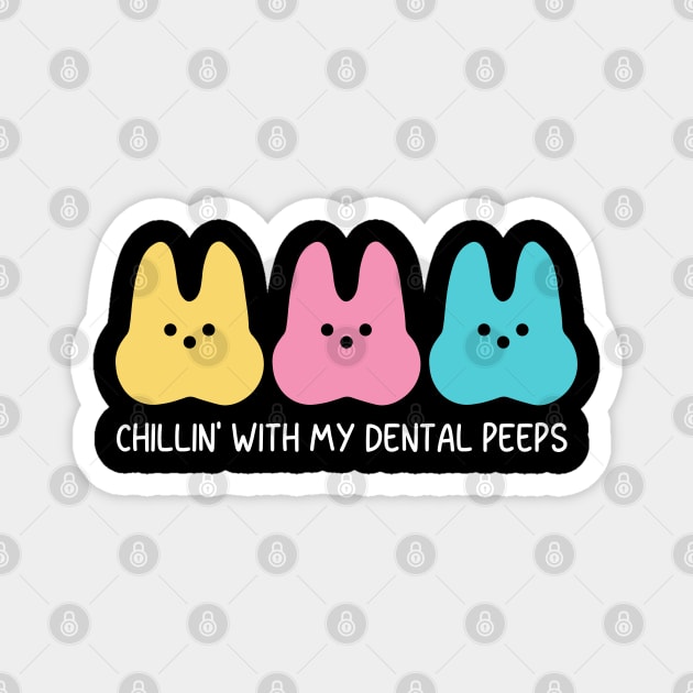 Dental Peeps | Dental Hygienist | Dental Staff | Dental Assistant Magnet by Atelier Djeka