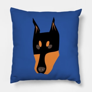 Doberman dog face Pillow