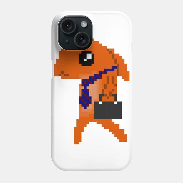 Business Goldfish Pixel Phone Case by ManicWax