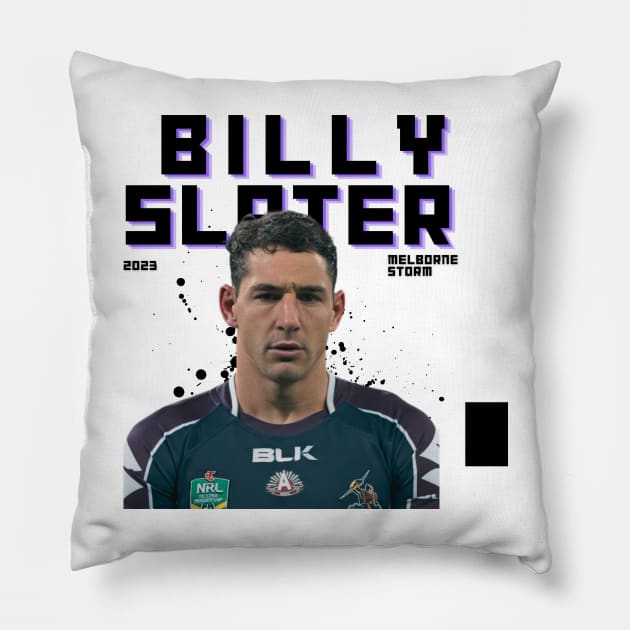 Billy Slater Pillow by Lottz_Design 