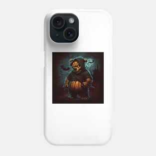 Evil bear haunted with spooky eyes Phone Case